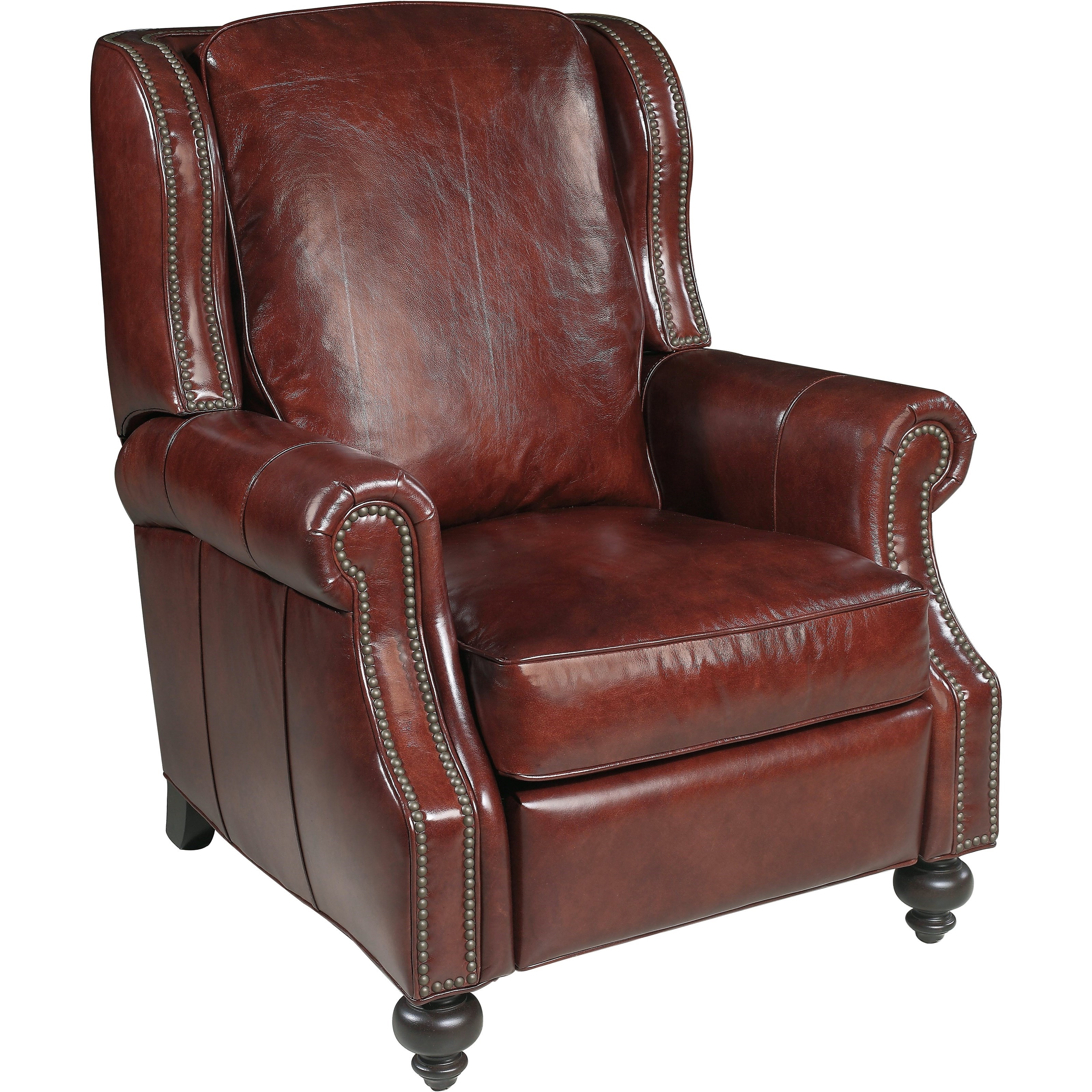 Hooker Furniture Reclining Chairs 140085594 Drake Traditional Leather Recliner Belfort Furniture Recliner High Leg